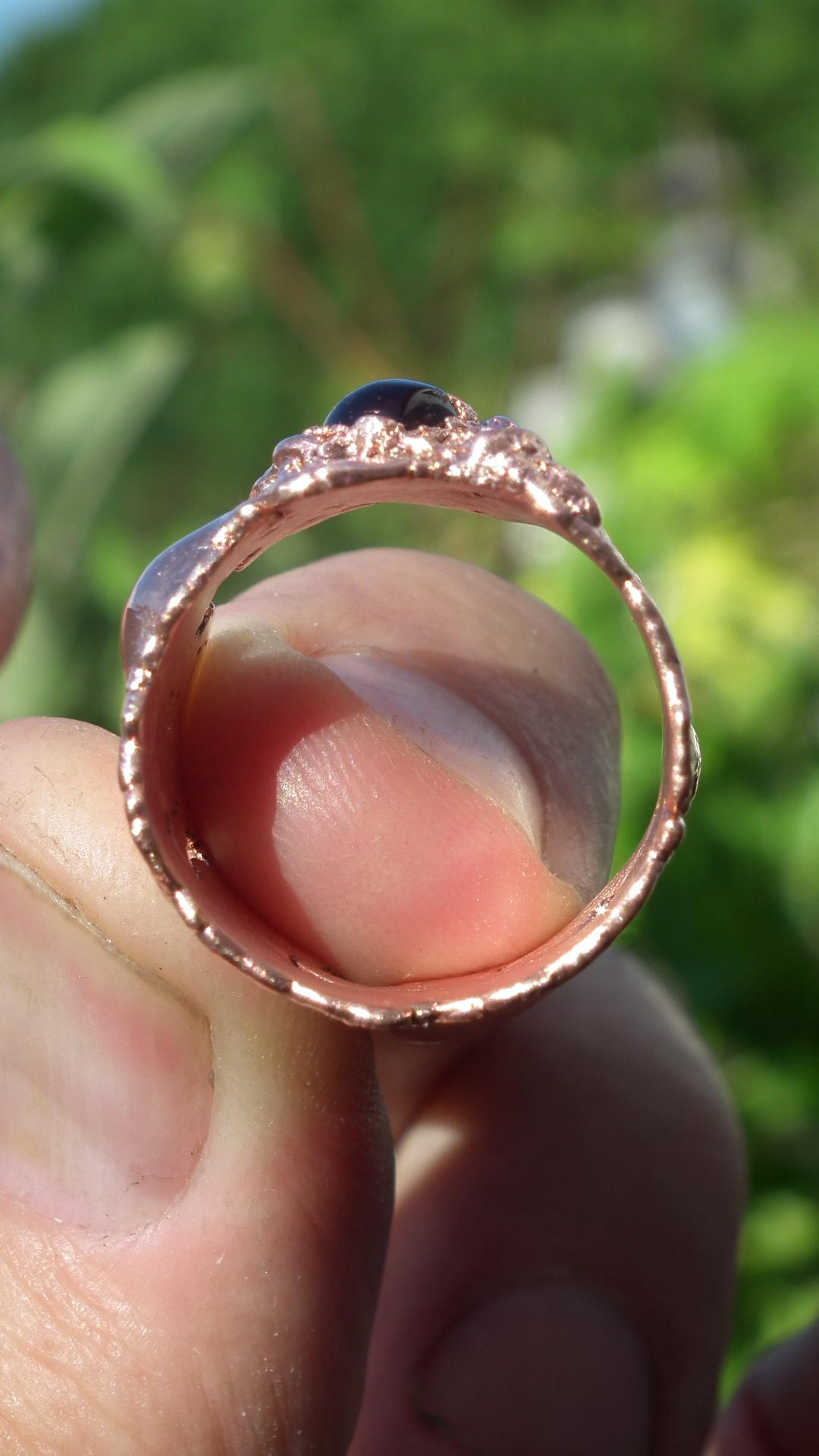 Garnet ring / mens garnet ring / red garnet ring