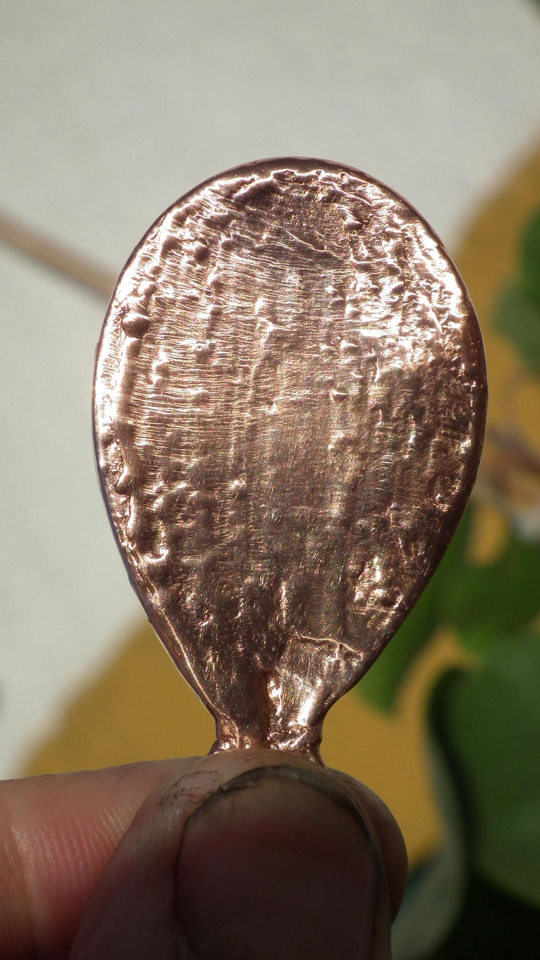 Black moonstone pendant black // Moonstone jewelry // Electroformed copper