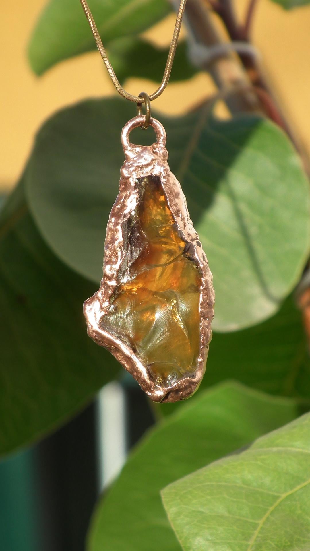 Sumatra amber pendant