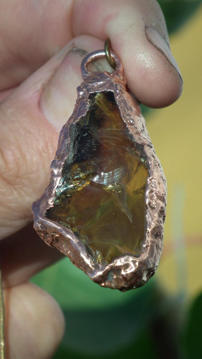 Sumatra amber pendant