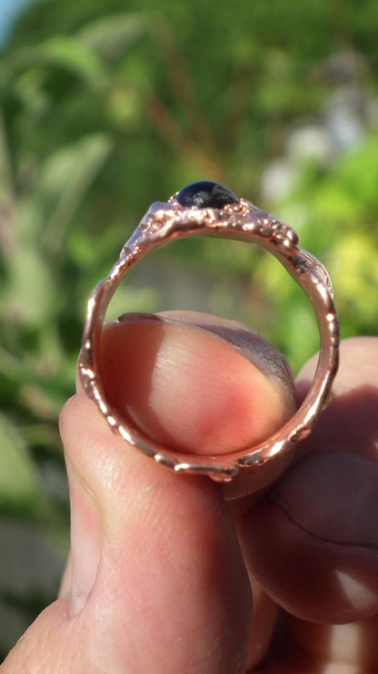 Garnet ring / mens garnet ring / red garnet ring