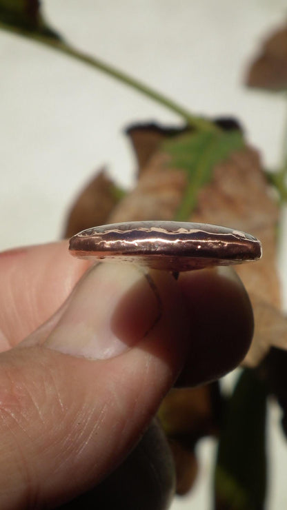 Mexican agate necklage / Crazy lace agate / Electroformed copper