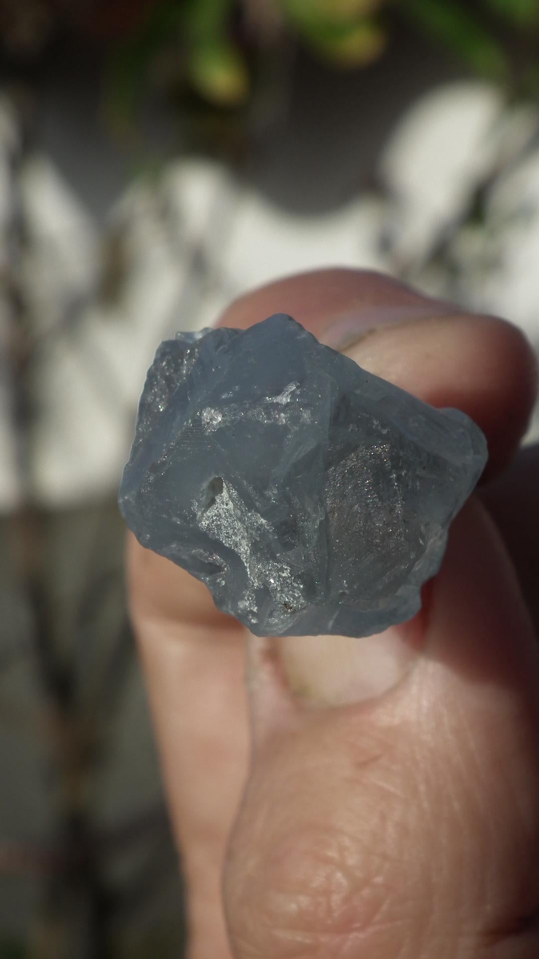 Electroformed Copper Celestine pendant