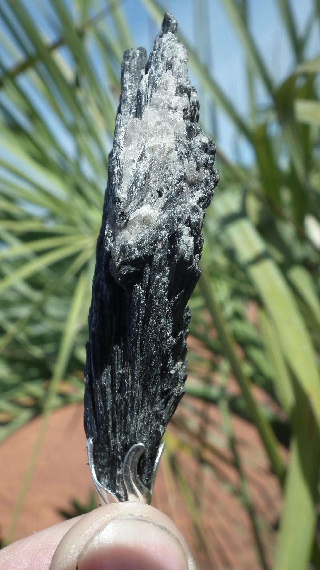 Black Kyanite pendant