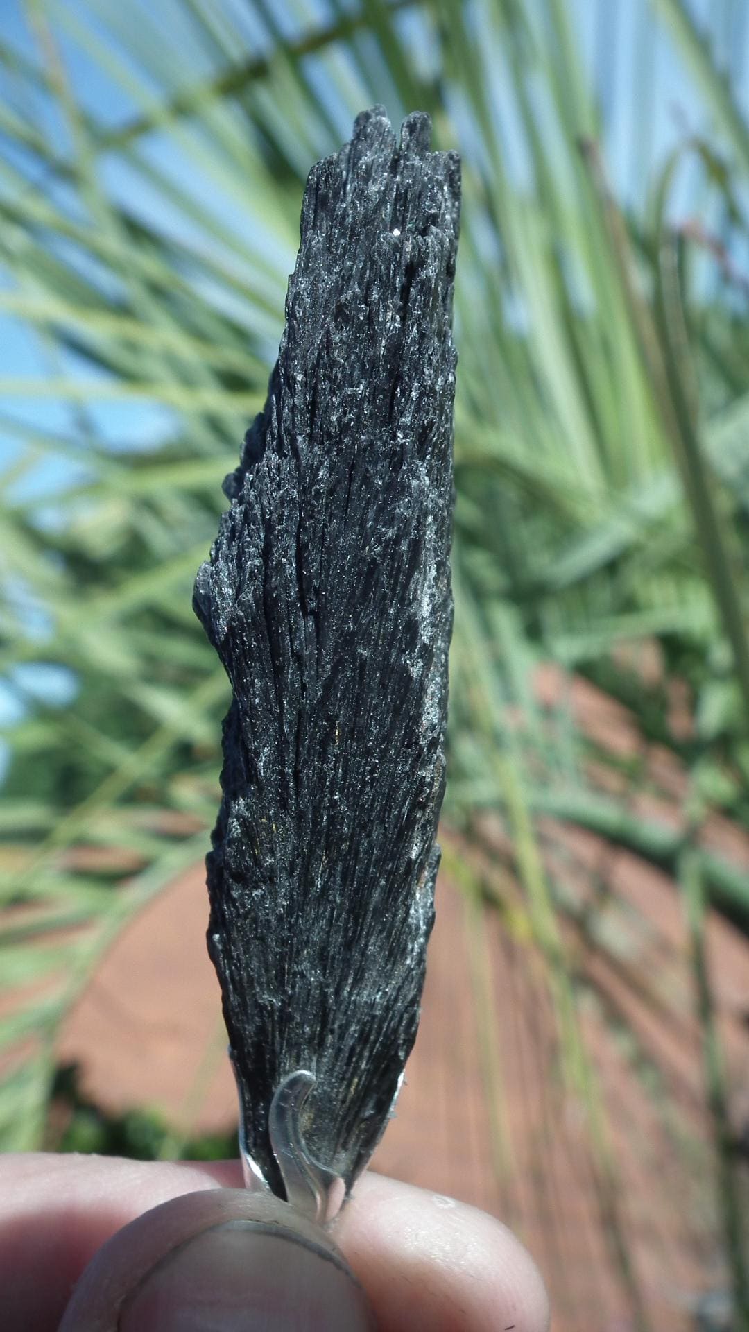 Black Kyanite pendant