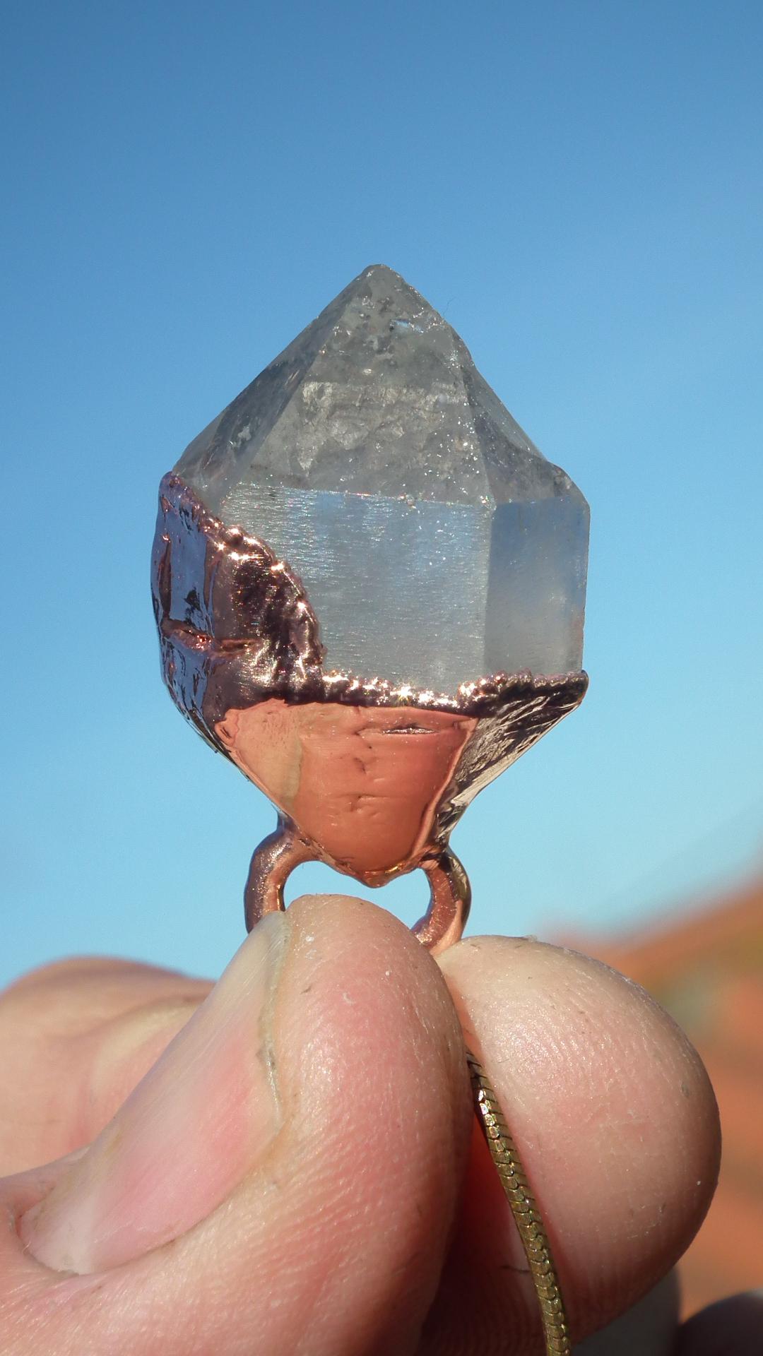 Herkimer diamond necklace