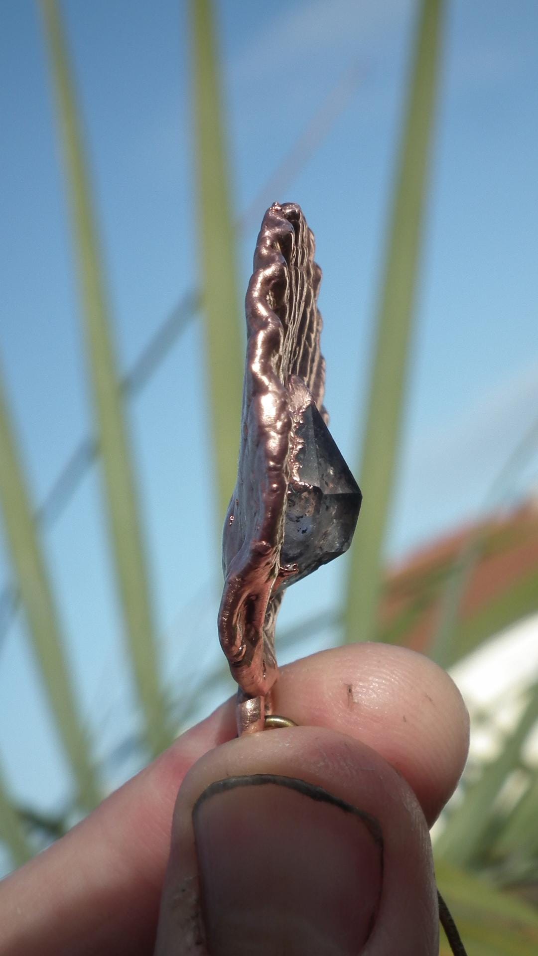 Herkimer diamond necklace // XXL Herkimer diamond necklace