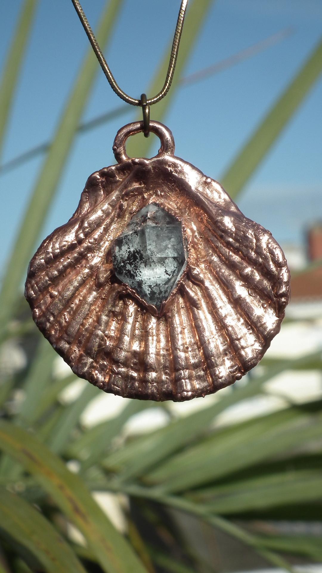 Herkimer diamond necklace // XXL Herkimer diamond necklace