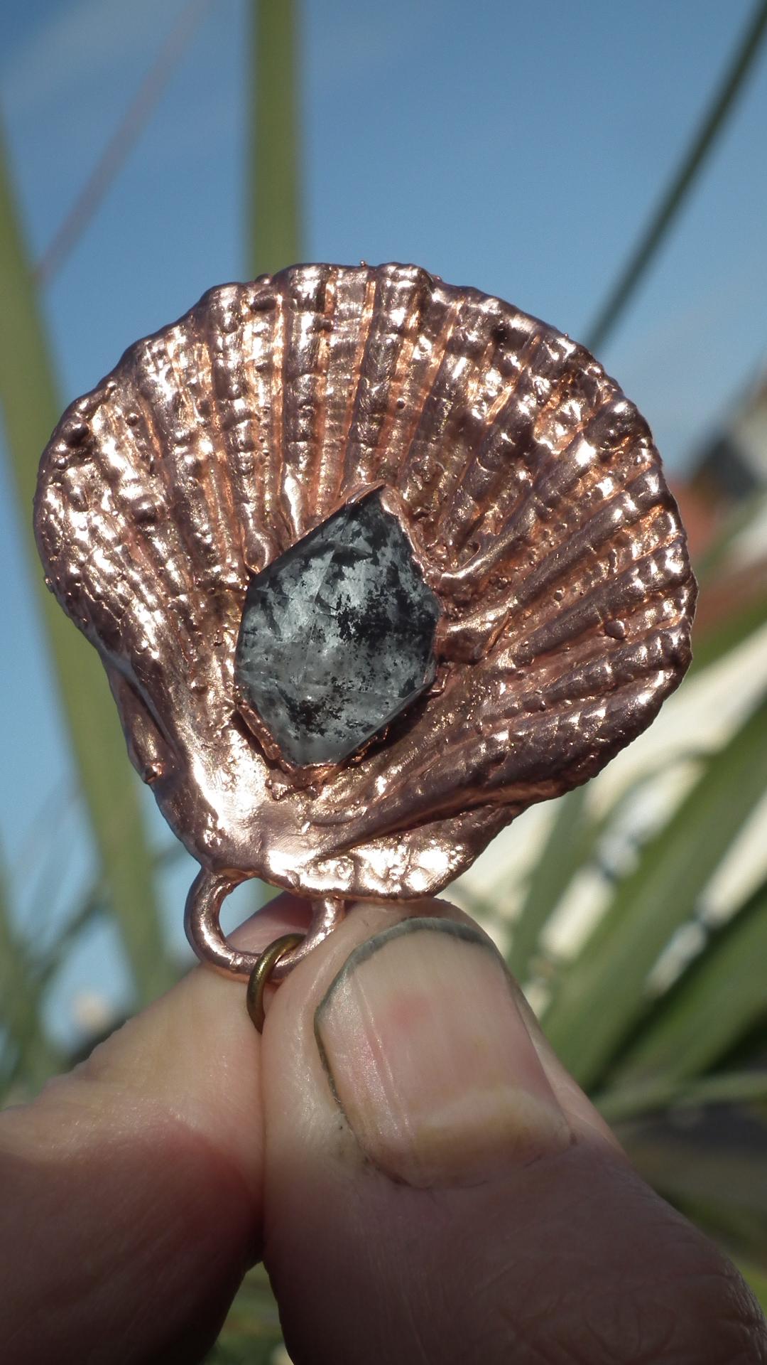 Herkimer diamond necklace // XXL Herkimer diamond necklace