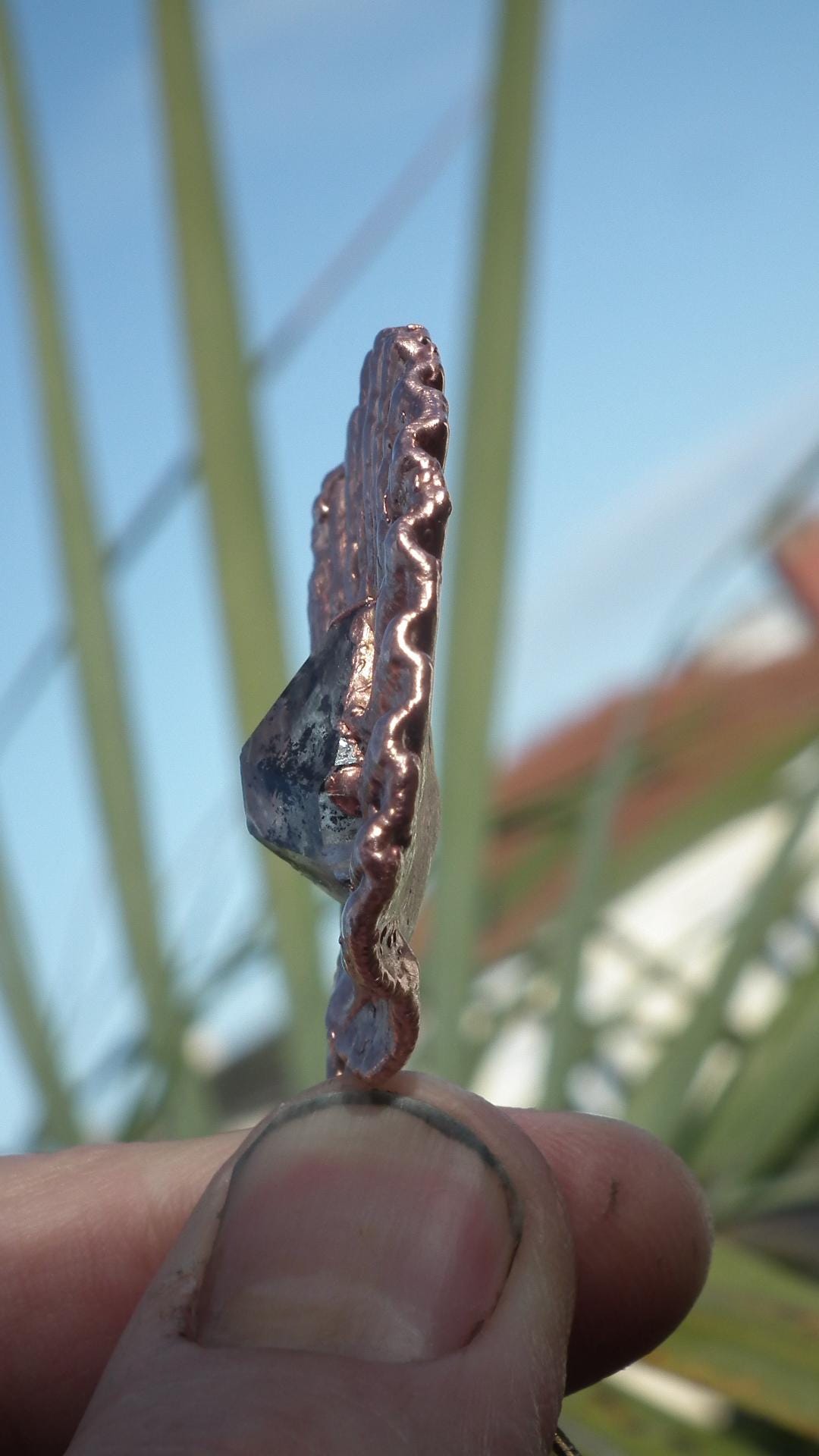 Herkimer diamond necklace // XXL Herkimer diamond necklace