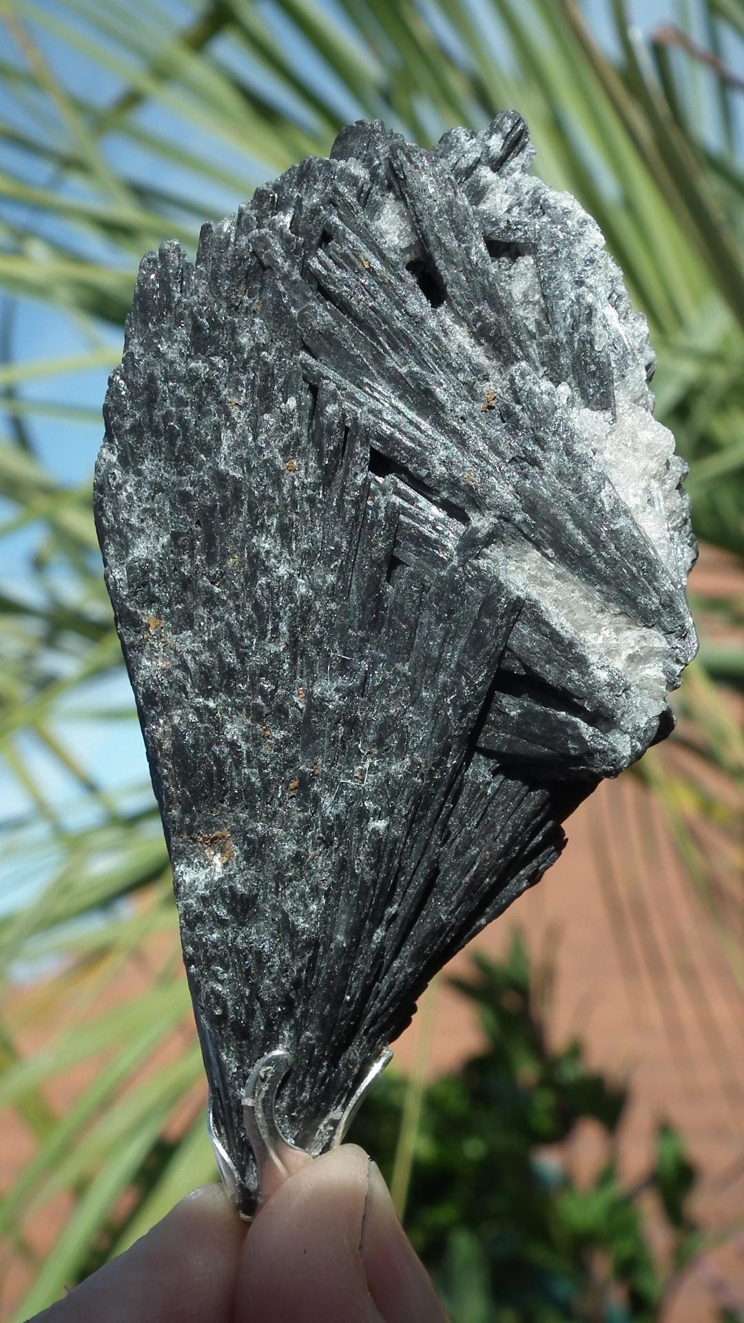 Black Kyanite pendant