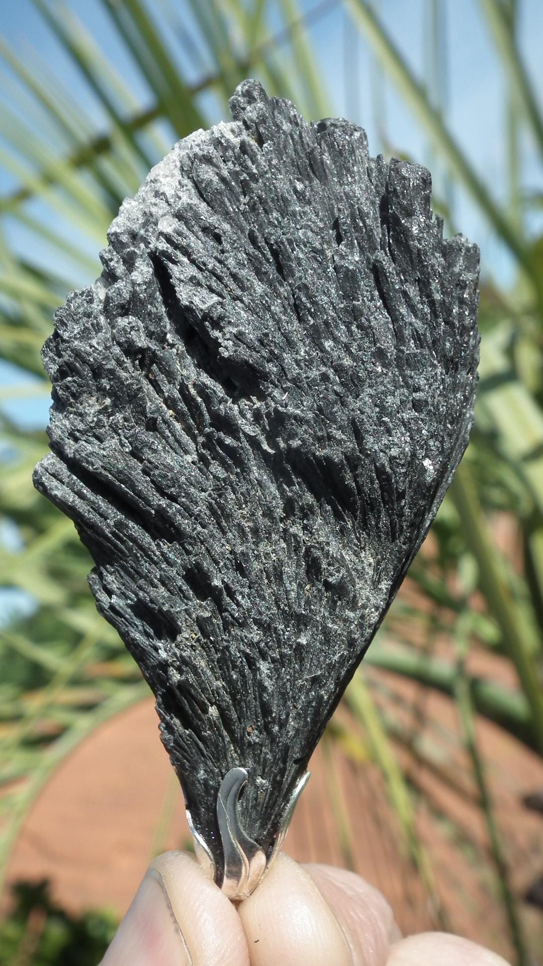 Black Kyanite pendant