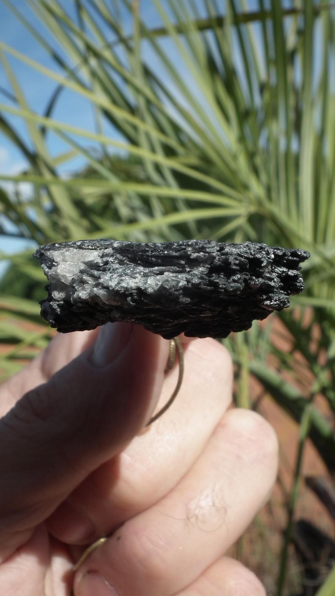 Black Kyanite pendant