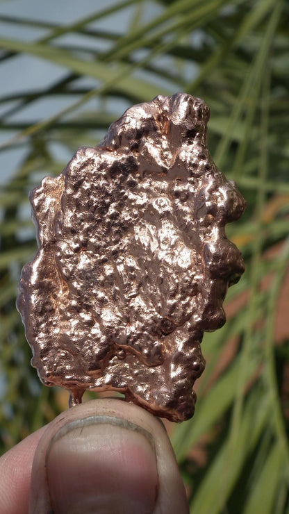 Electroformed copper Acorn pendant