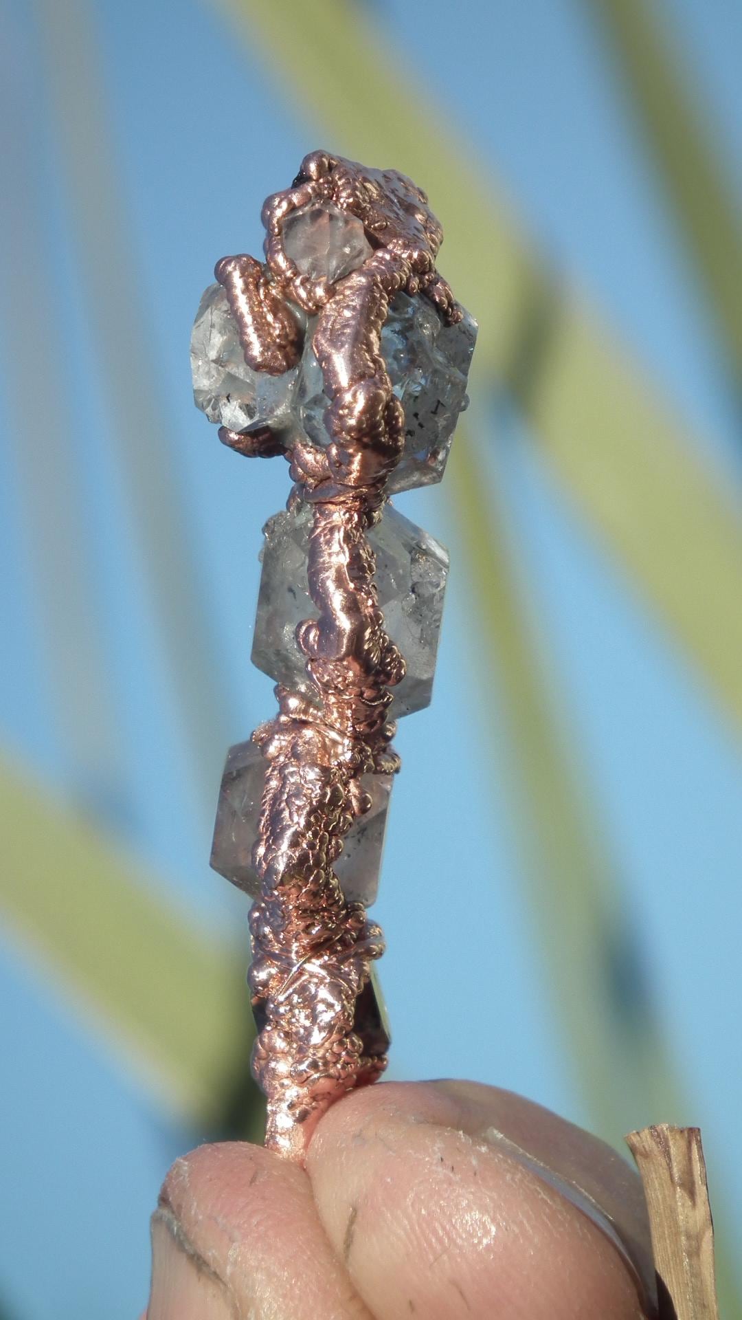 Genuine raw moldavite pendant