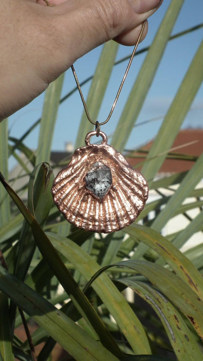 Herkimer diamond necklace // XXL Herkimer diamond necklace