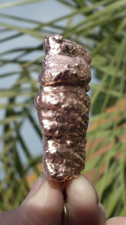 Electroformed copper Acorn pendant