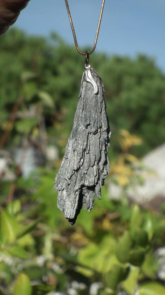 Black Kynanite pendant