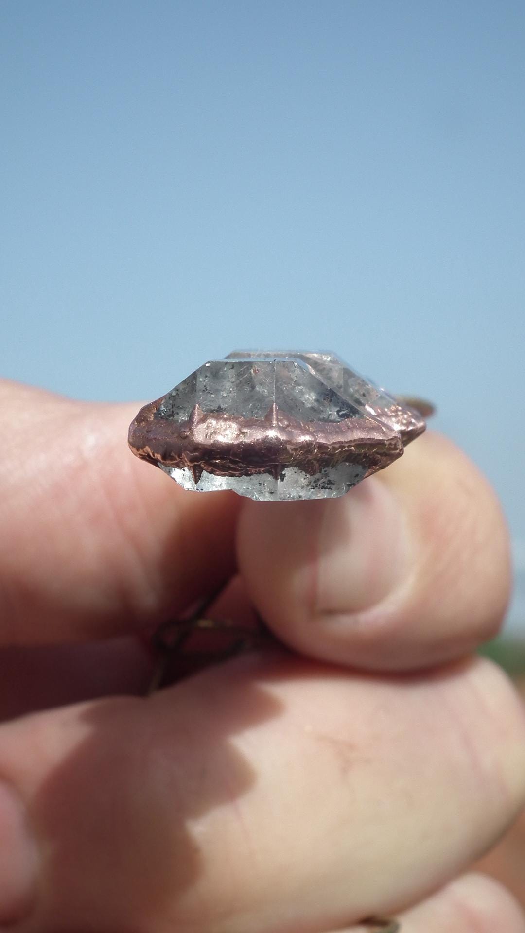 Herkimer diamond necklace // XXL Herkimer diamond necklace