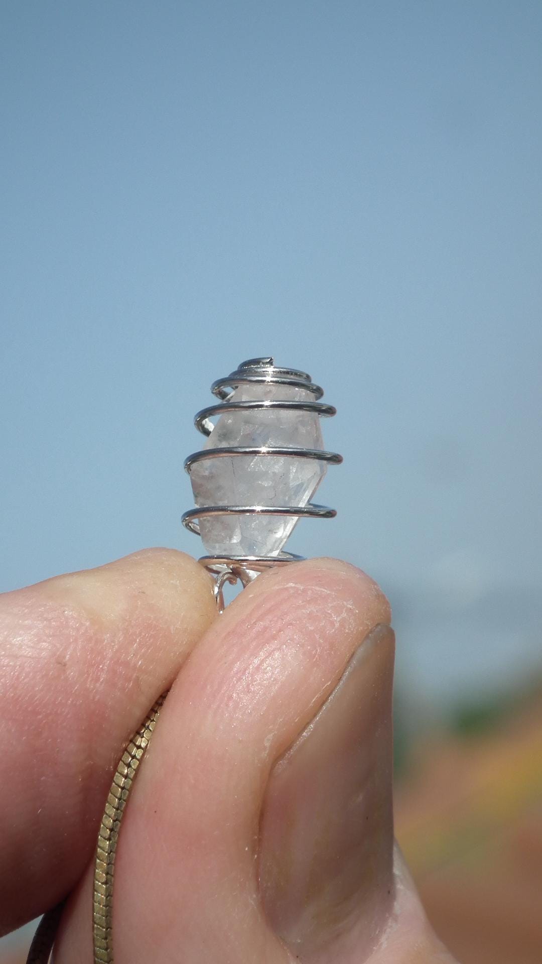 herkimer diamond necklace