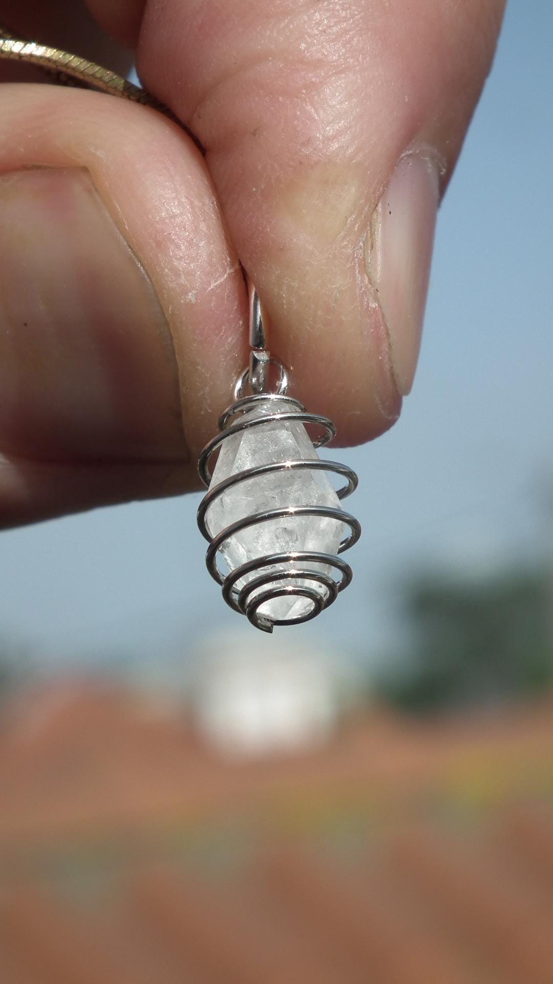 herkimer diamond necklace