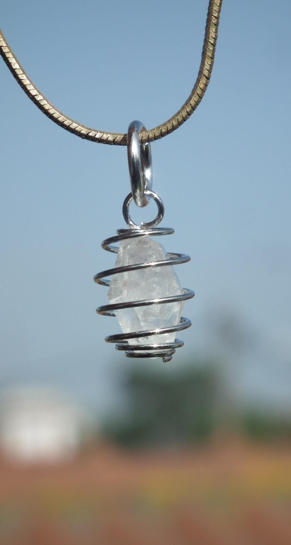 herkimer diamond necklace