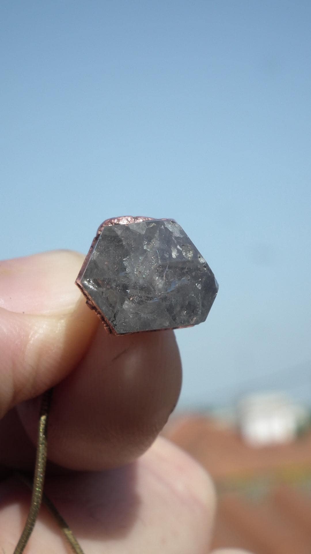 Herkimer diamond necklace