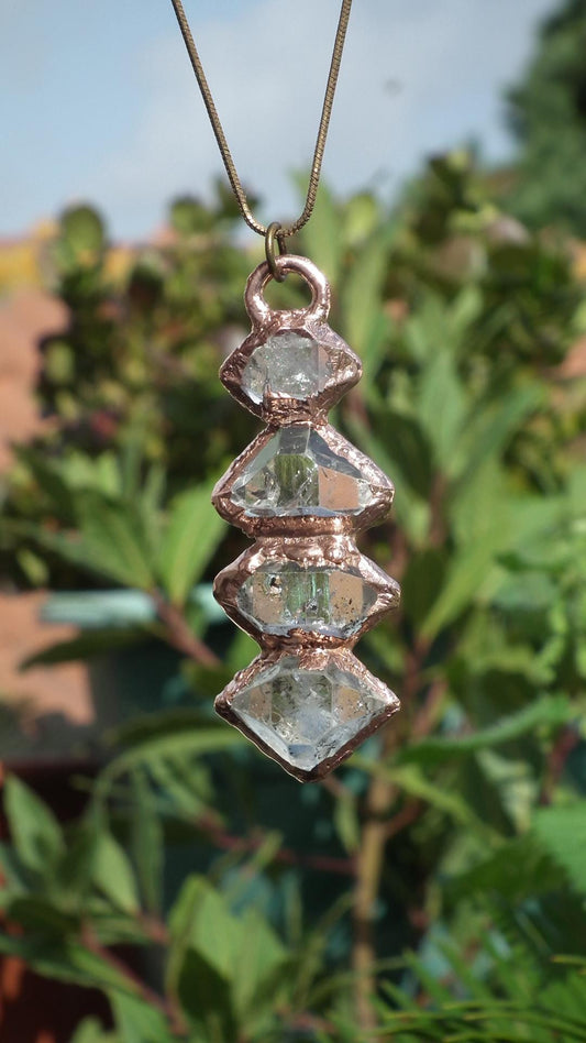 Herkimer diamond necklace