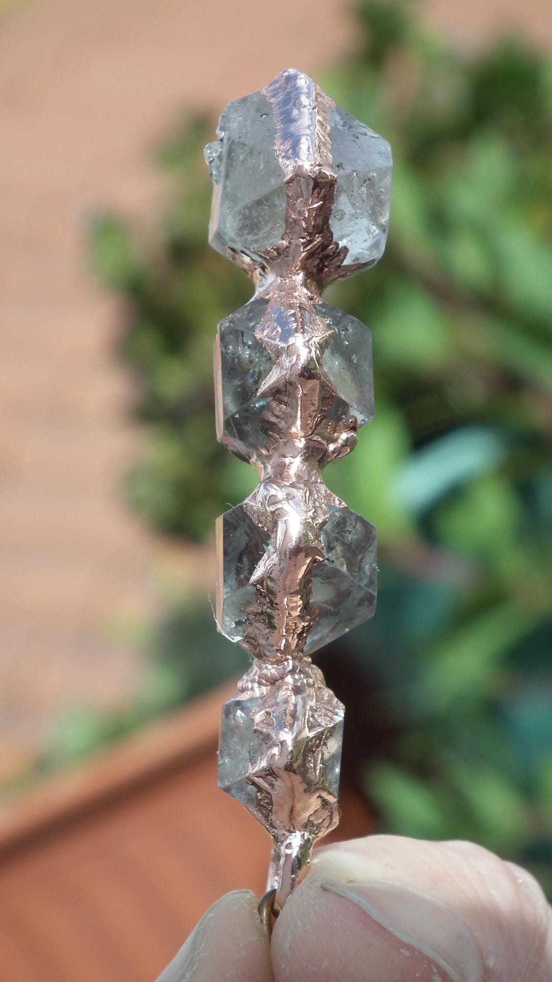Herkimer diamond necklace