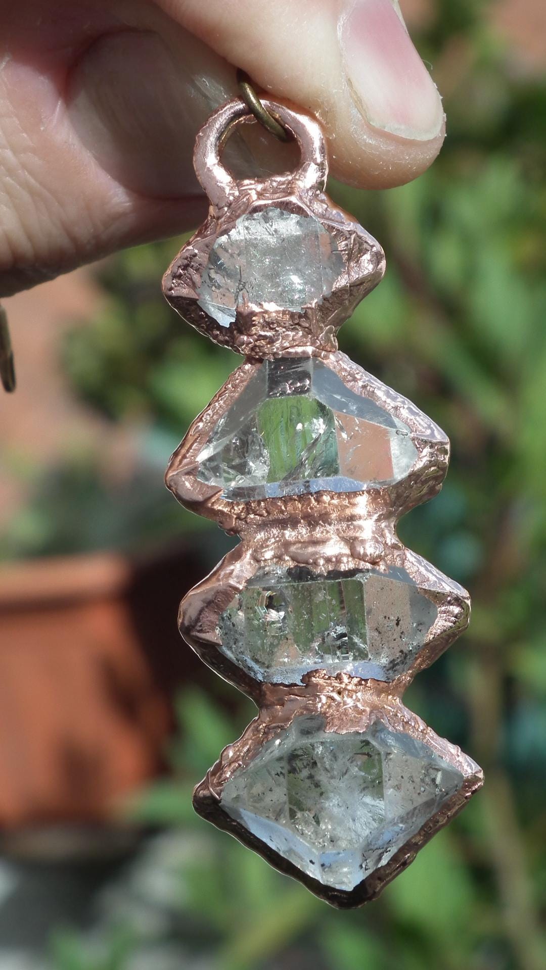 Herkimer diamond necklace