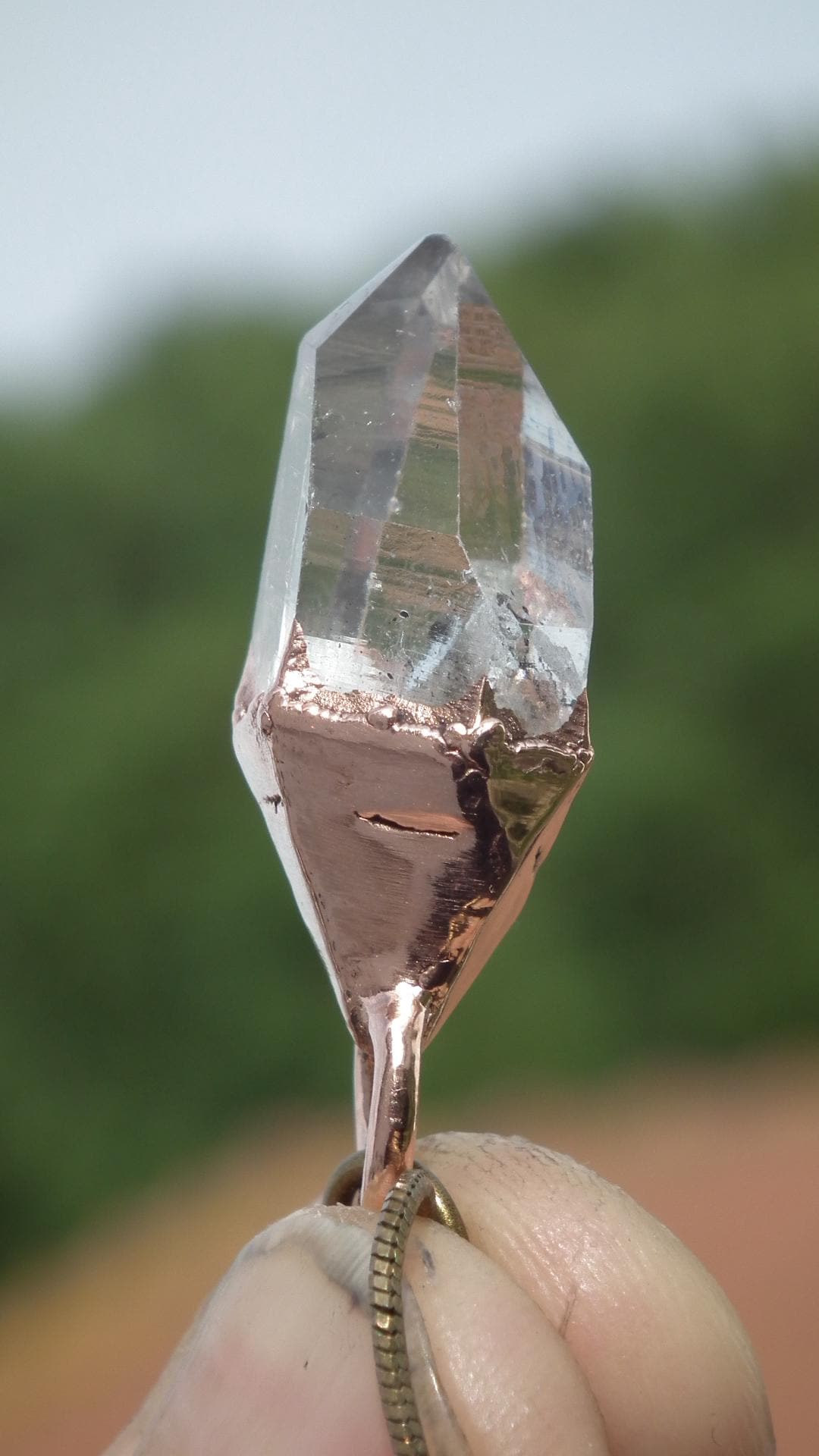 Herkimer diamond necklace // XXL Herkimer diamond necklace