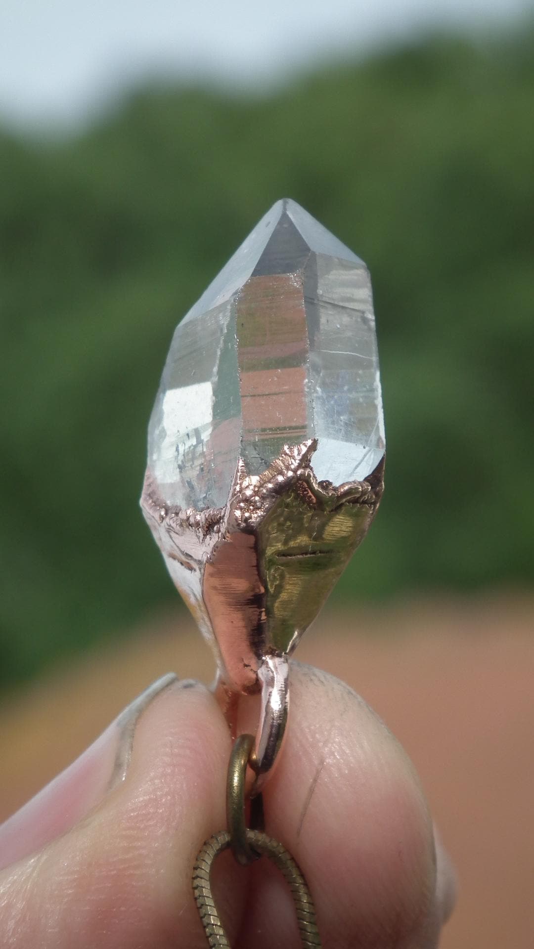 Herkimer diamond necklace // XXL Herkimer diamond necklace