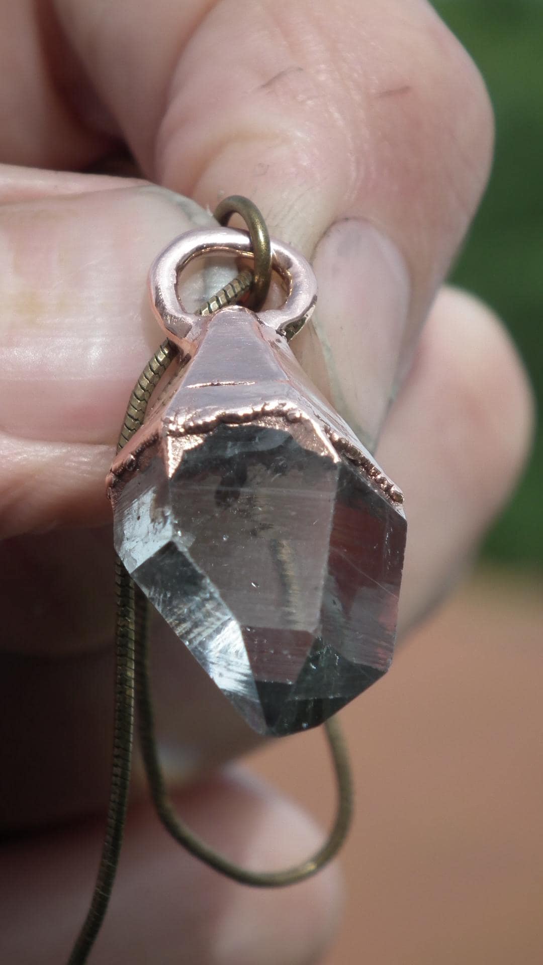 Herkimer diamond necklace // XXL Herkimer diamond necklace