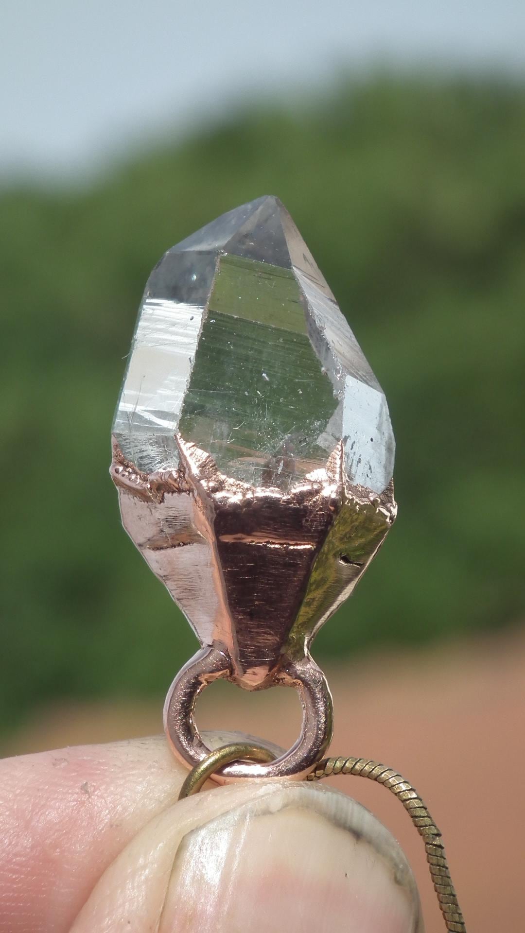 Herkimer diamond necklace // XXL Herkimer diamond necklace