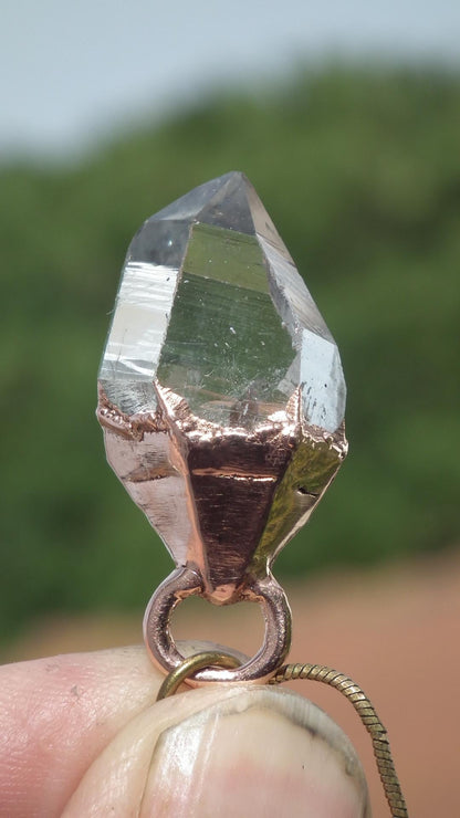 Herkimer diamond necklace // XXL Herkimer diamond necklace