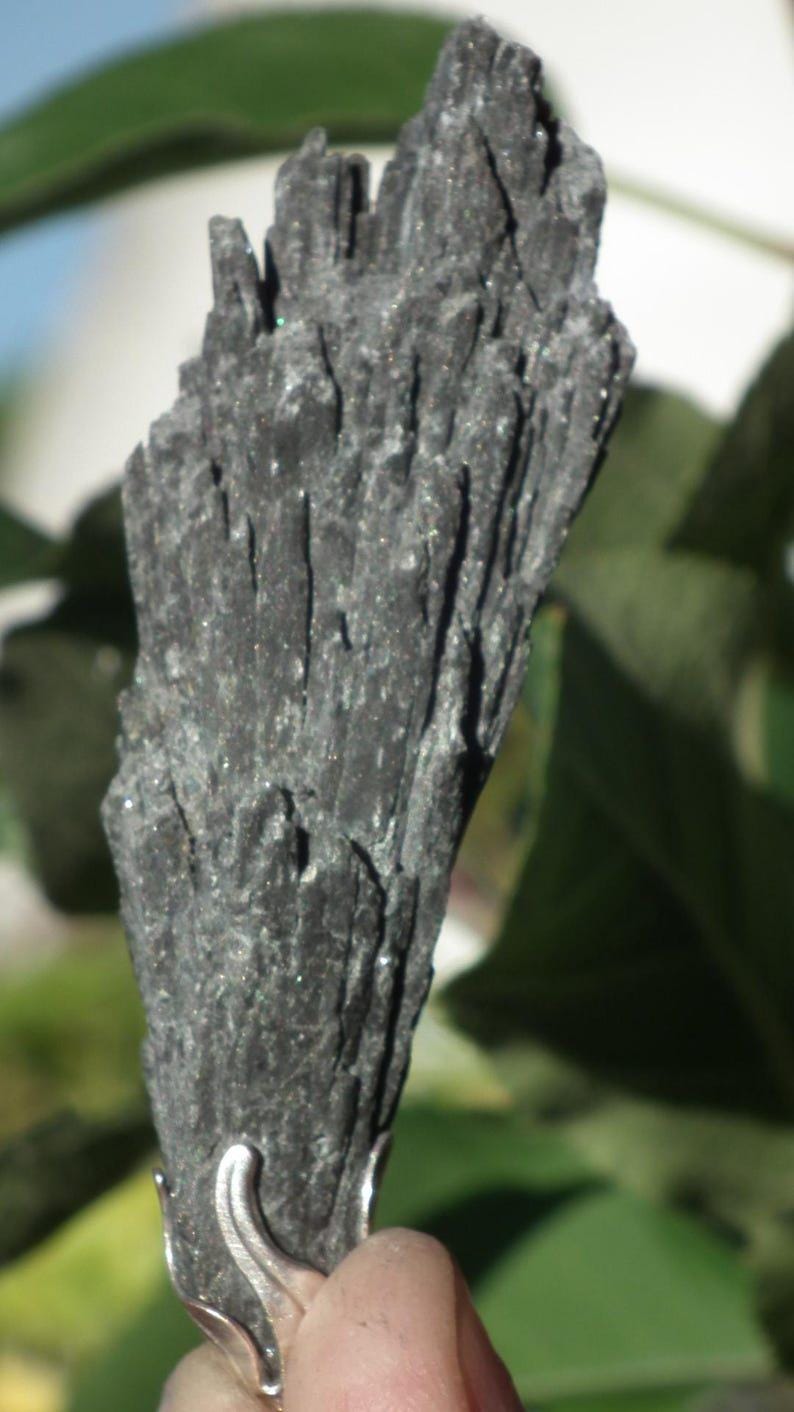 Black Kynanite pendant