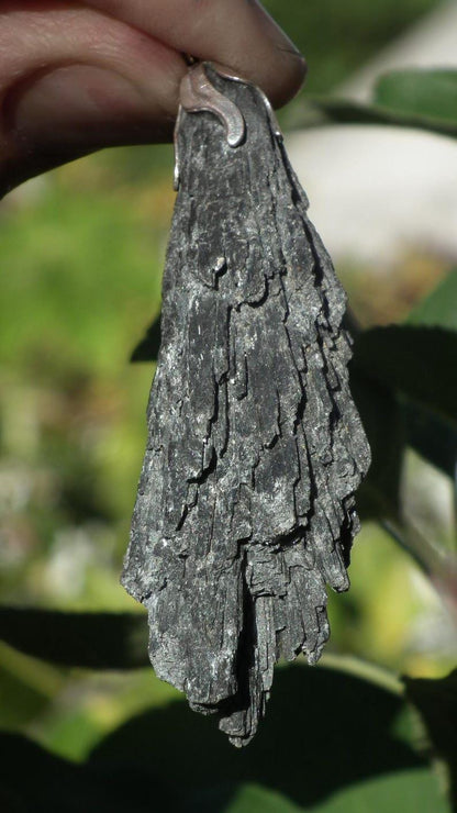 Black Kynanite pendant