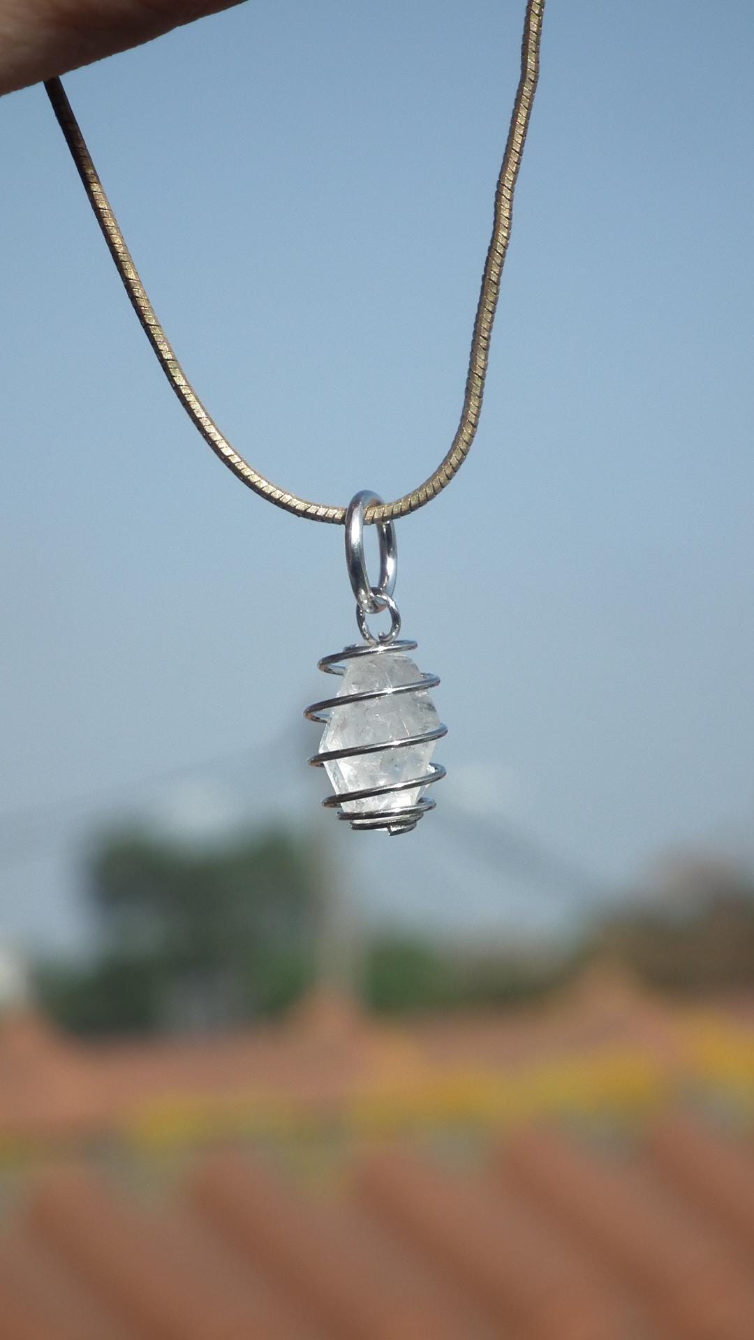 herkimer diamond necklace