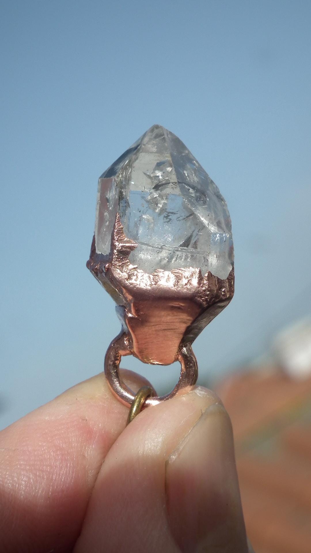 Herkimer diamond necklace