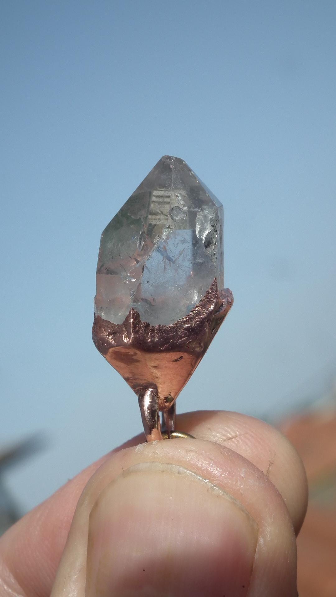 Herkimer diamond necklace