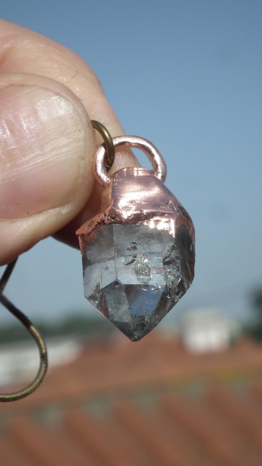 Herkimer diamond necklace