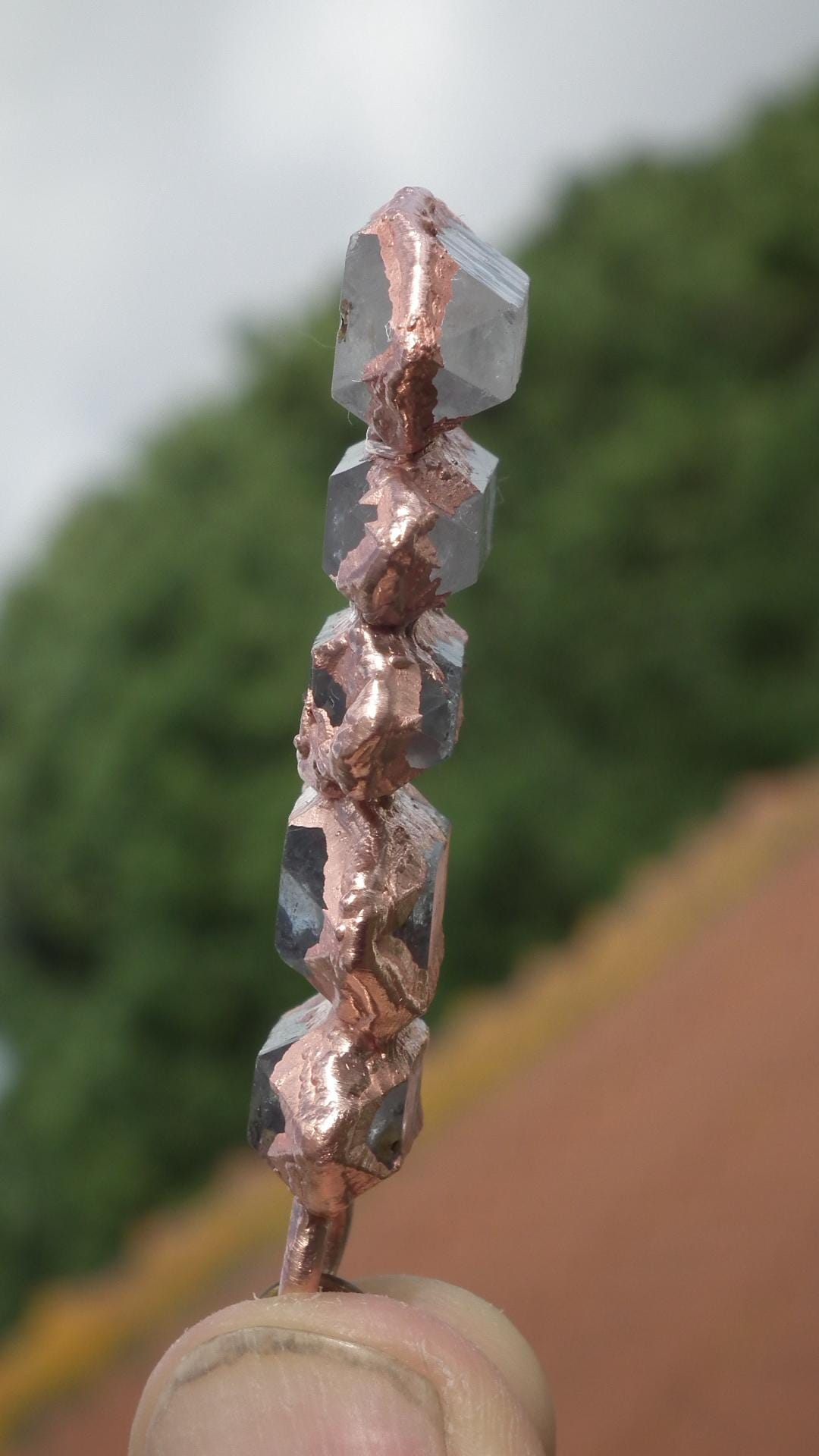 Double terminated Quartz pendant