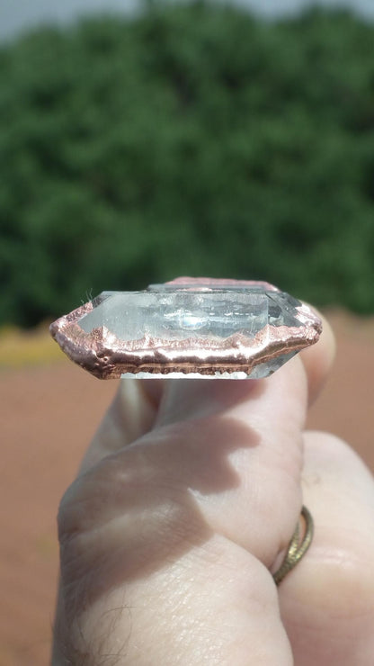 Double terminated Quartz pendant
