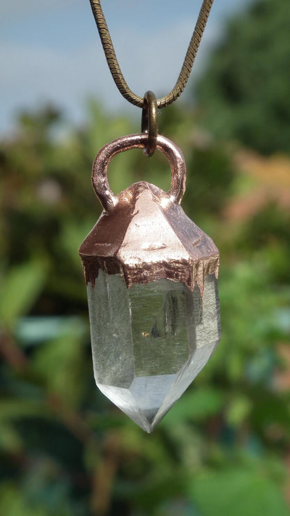 Herkimer diamond necklace // XXL Herkimer diamond necklace