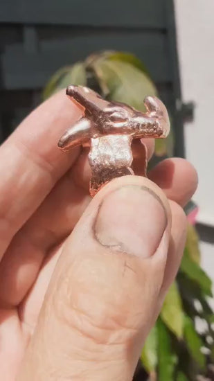 Electroformed copper Dragon ring