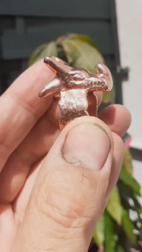 Electroformed copper Dragon ring