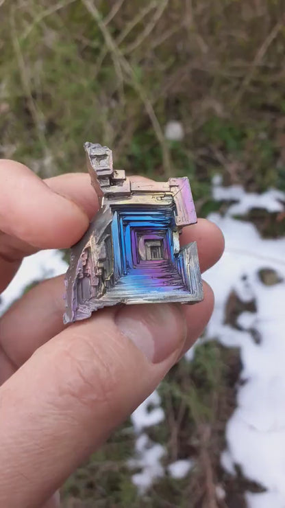 Bismuth crystal / Natural Bismuth geode