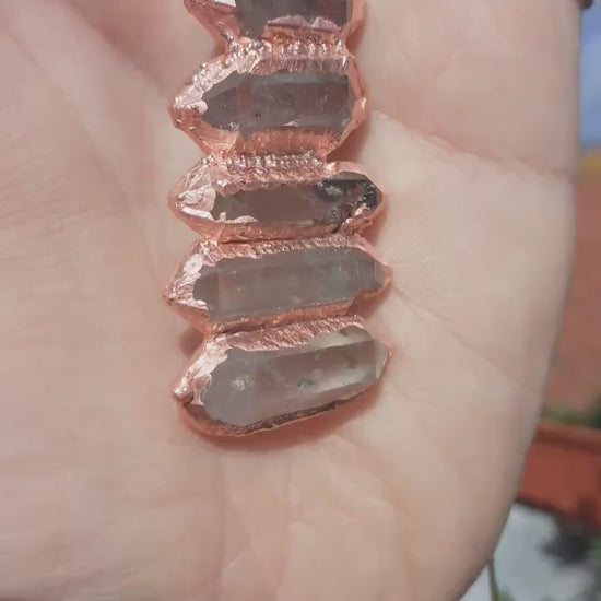 Double terminated Quartz pendant
