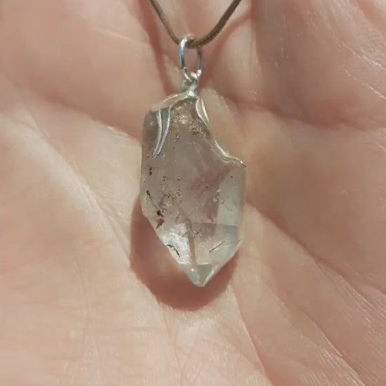 Herkimer diamond necklace // XXL Herkimer diamond necklace