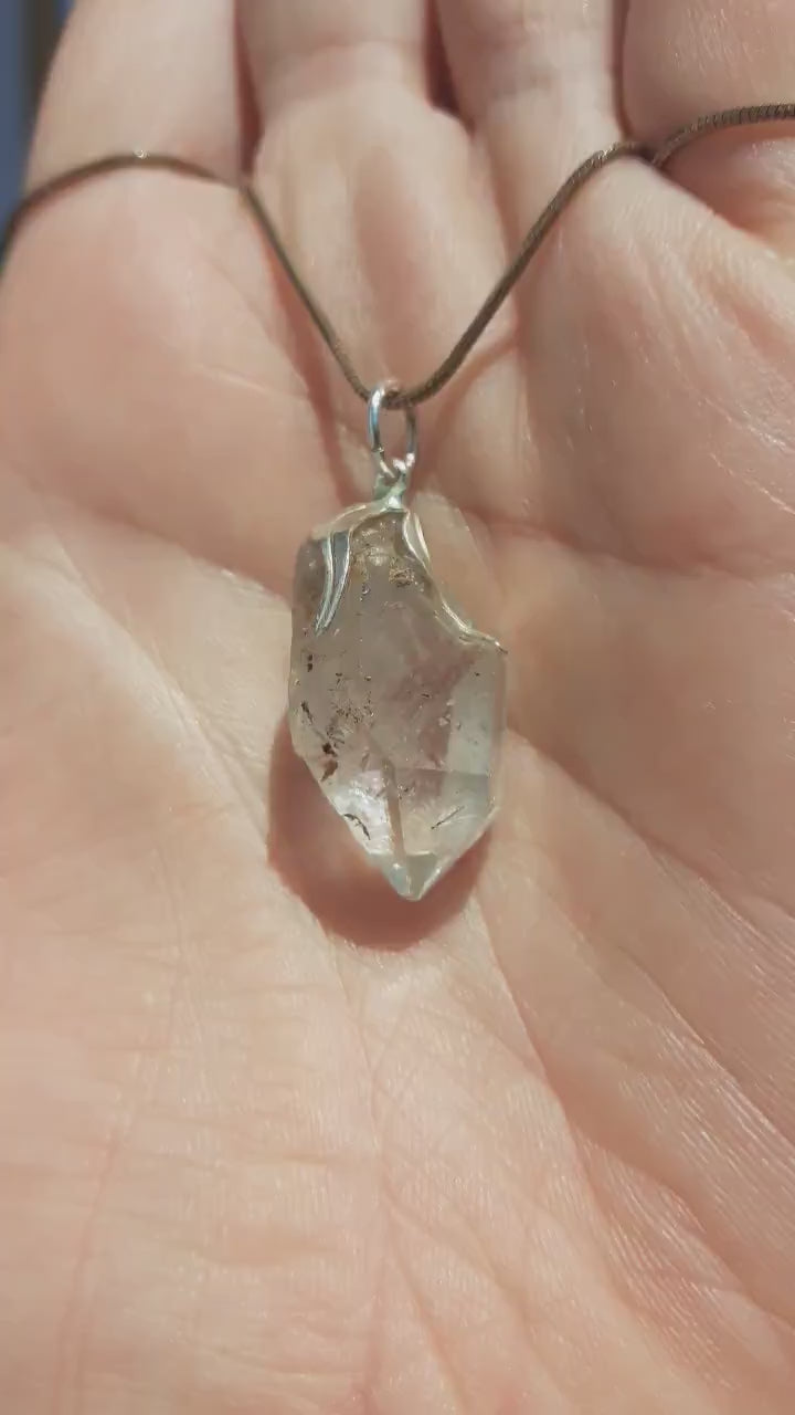 Herkimer diamond necklace // XXL Herkimer diamond necklace